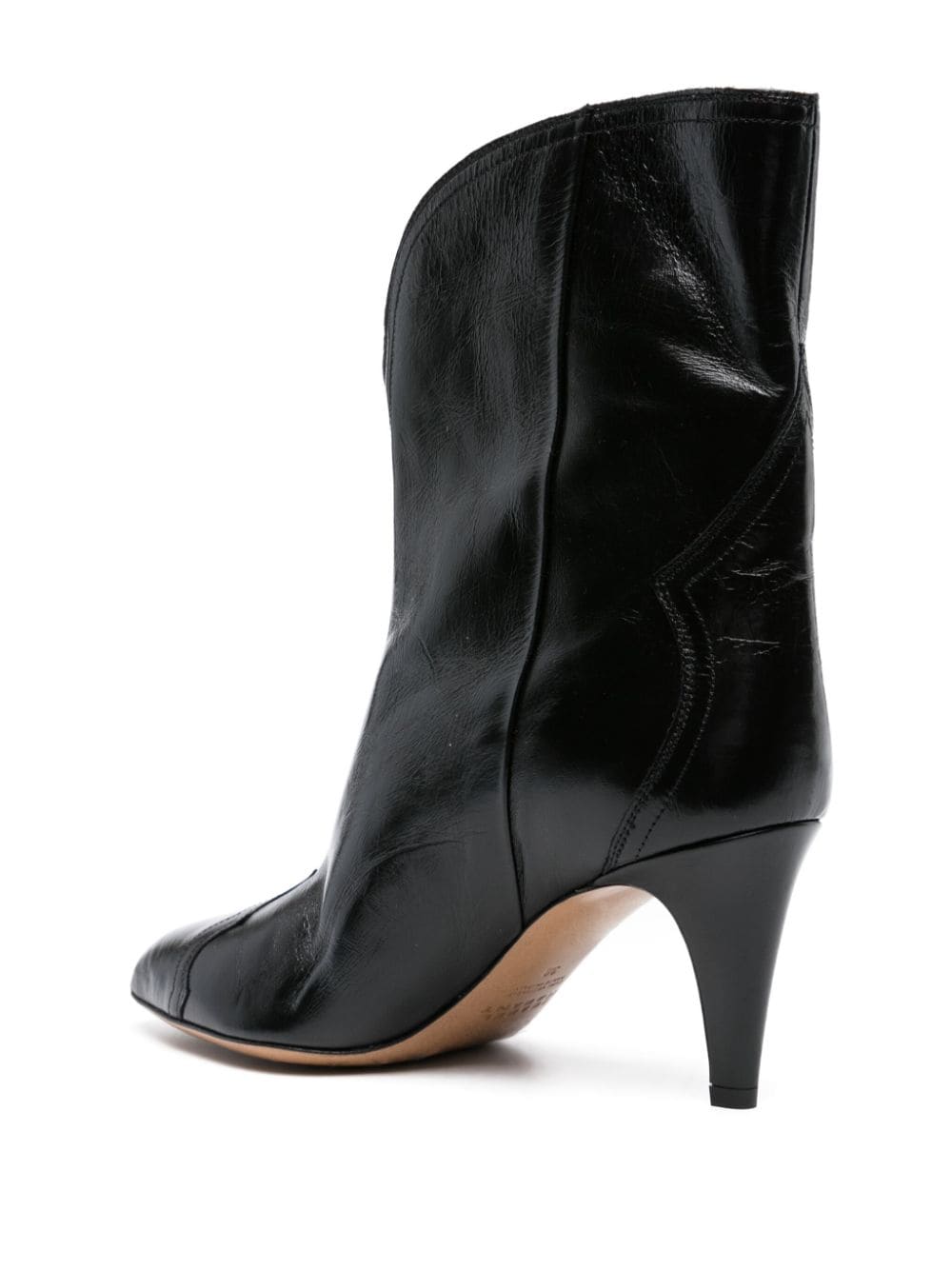 Shop Isabel Marant Dytho 30mm Leather Boots In Schwarz