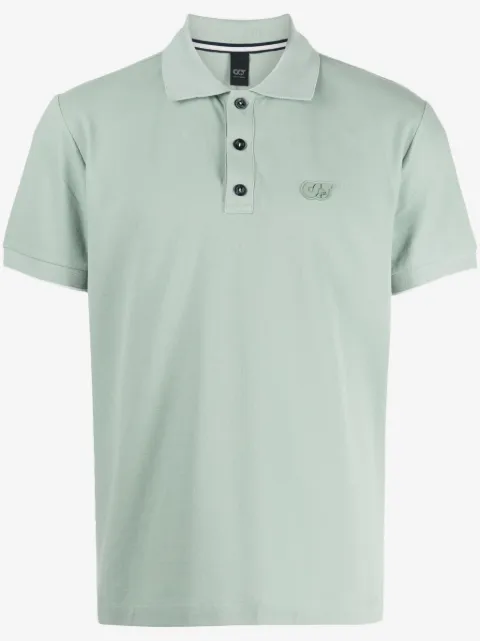 Alpha Tauri playera tipo polo con aplique del logo