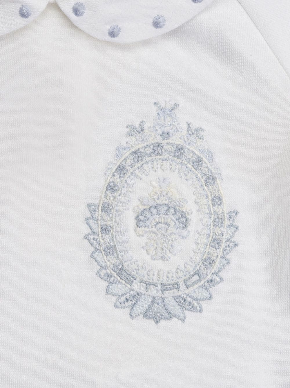 Shop Etro Coat Of Arms-embroidered Bodysuit In White