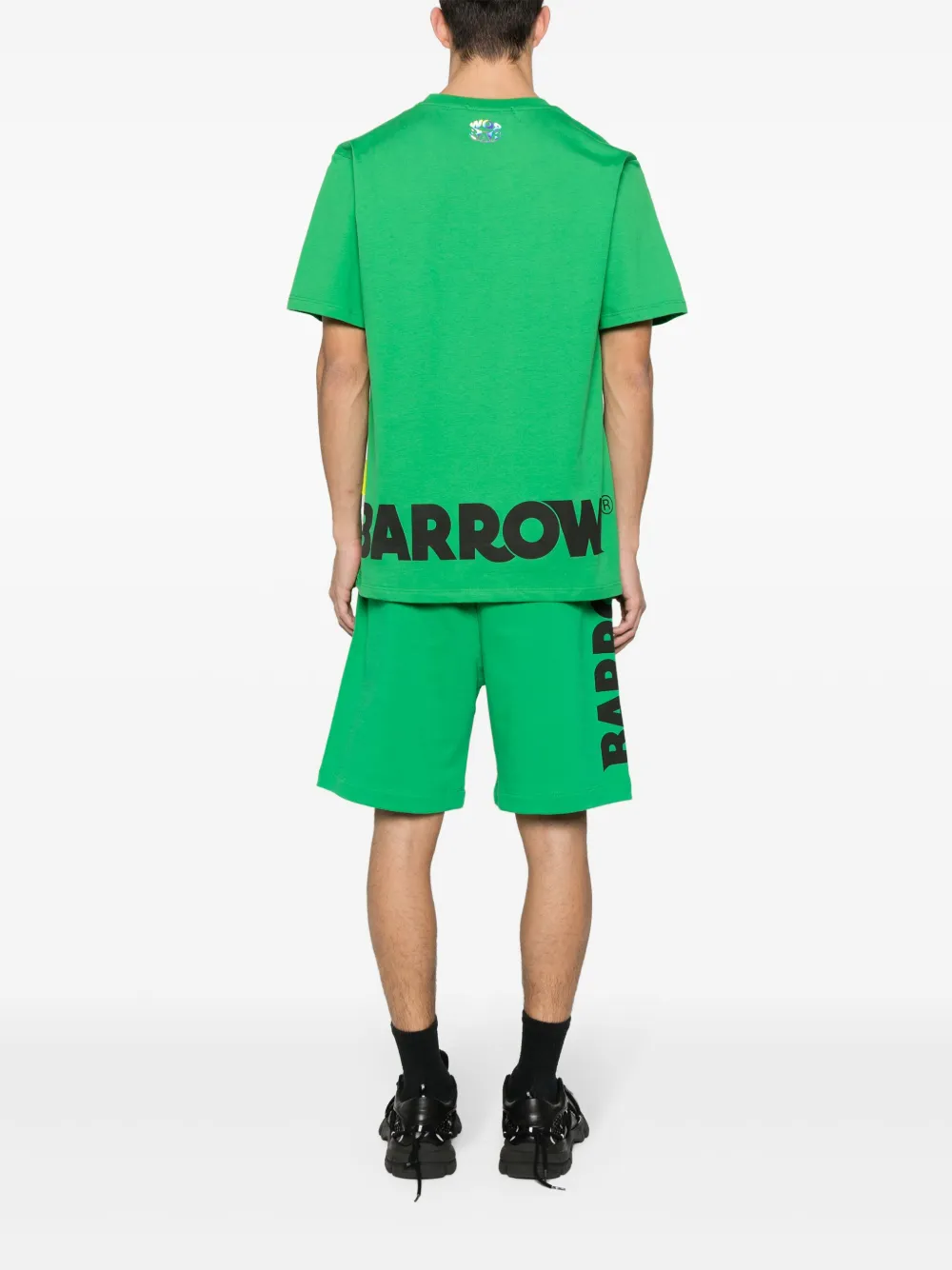 BARROW T-shirt met logoprint - Groen