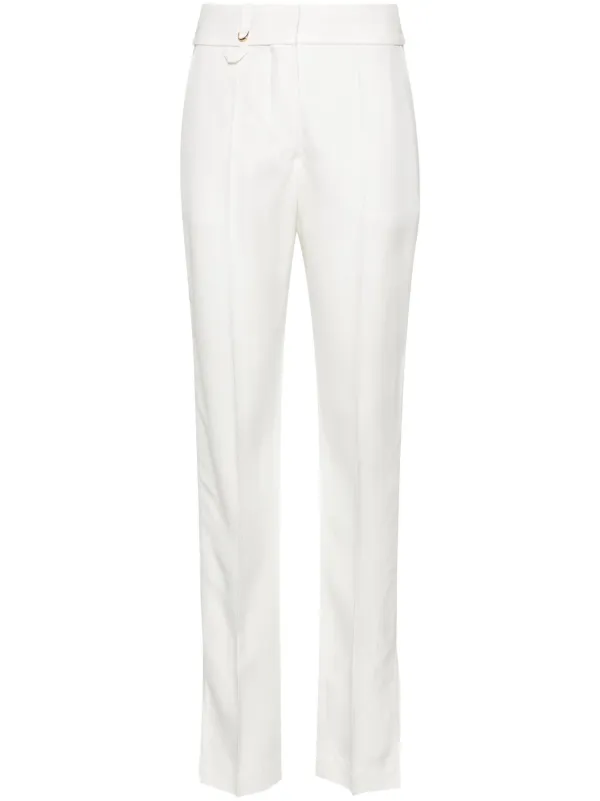 【送料&関税込】Jacquemus Tibau Trousers Le Pantalon Tibau linen-blend pants in yellow - Jacquemus