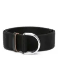 Marni logo-jacquard D-ring buckle belt - Black