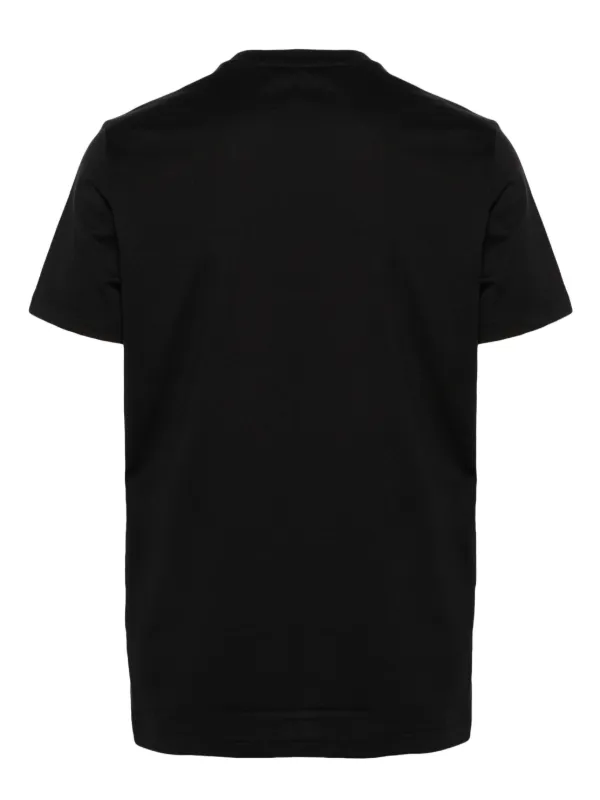 DONDUP logo-embroidered Cotton T-shirt | Black | FARFETCH