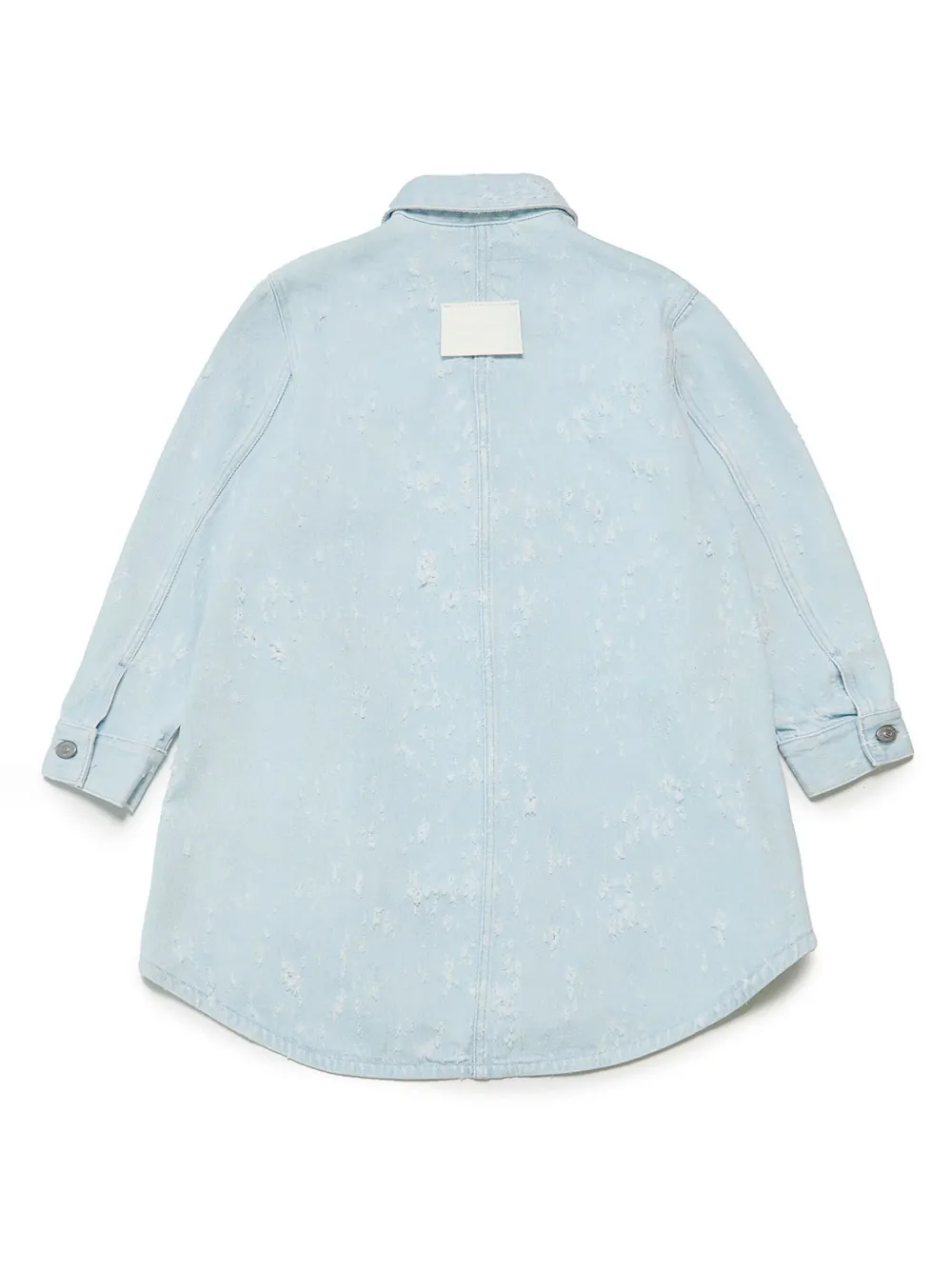 MM6 Maison Margiela Kids Denim overhemd - Blauw