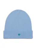 MAX&Co. Kids heart-embroidered wool beanie - Blue