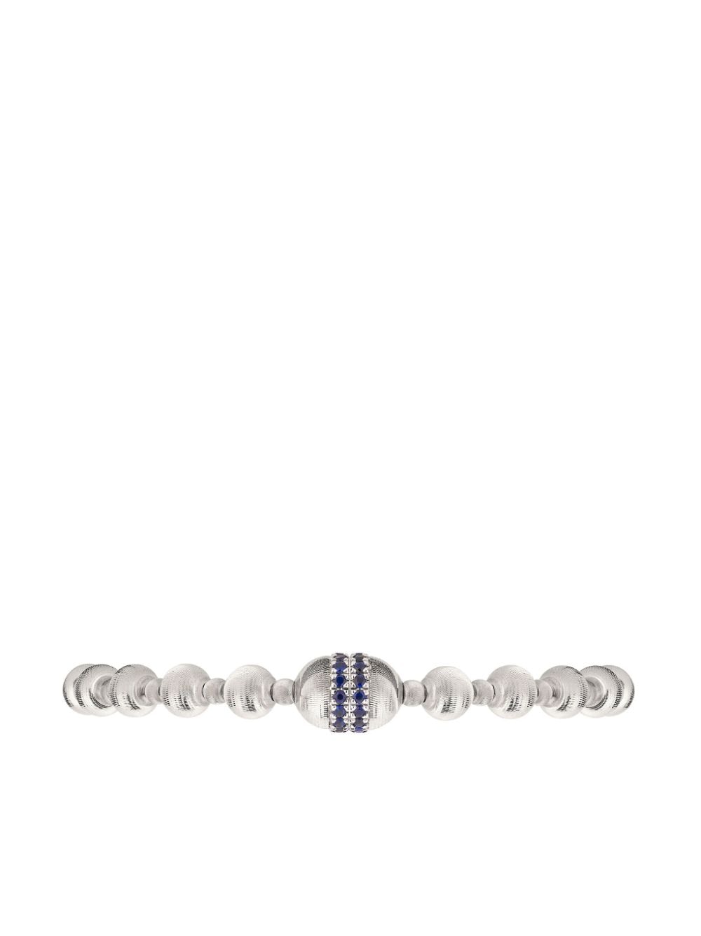 Officina Bernardi 18kt White Gold Empire Sapphire Bracelet In Silver