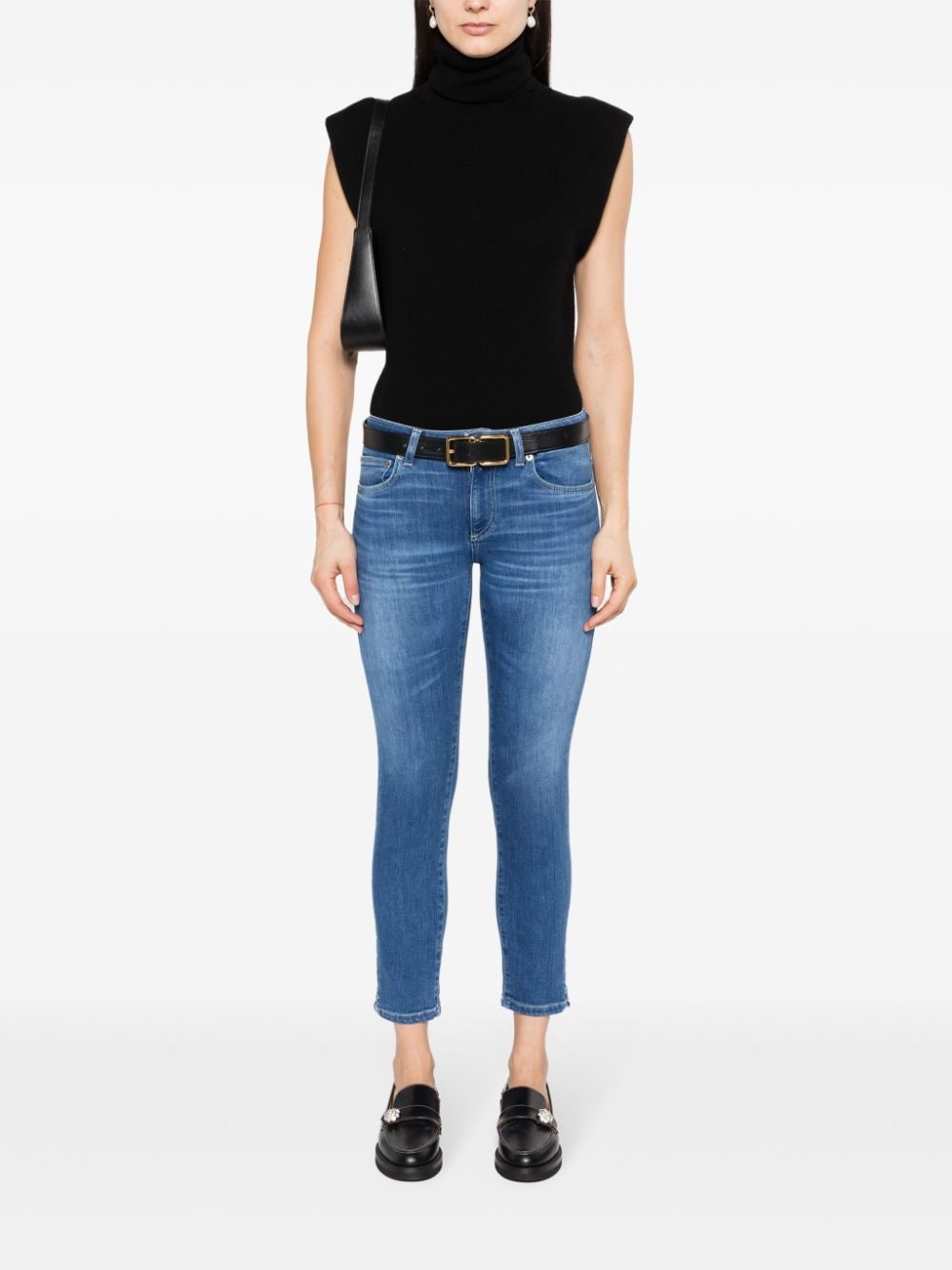Shop Dondup Rose Low-rise Skinny Jeans In Blue