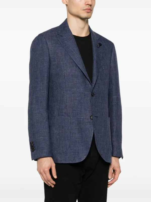 Lardini single-breasted Blazer | Blue | FARFETCH CA