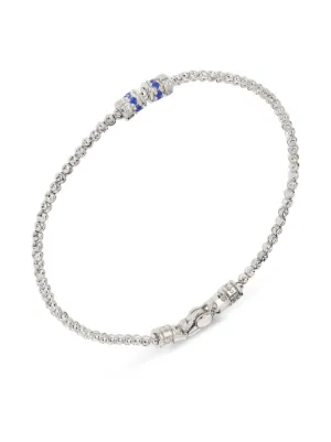 White gold sapphire discount bracelet