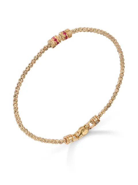 Officina Bernardi 18kt yellow gold Moon ruby bracelet