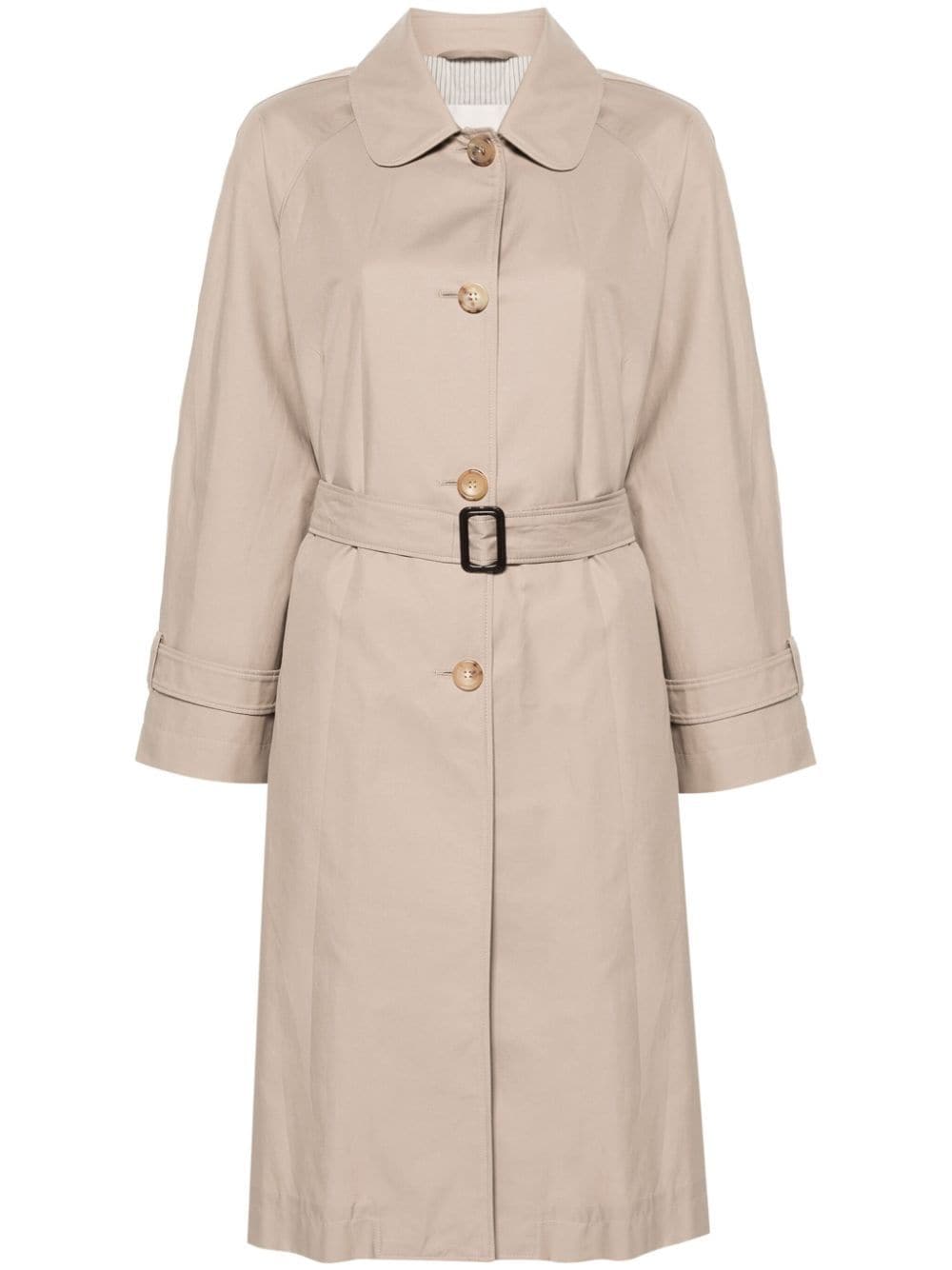 Max Mara The Cube Single-breasted Trench Coat In Neutrals