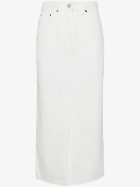 LouLou de Saison straight denim midi skirt