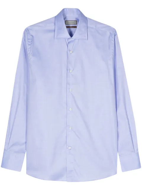 Canali herringbone cotton shirt
