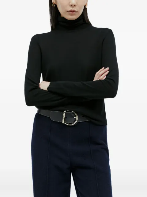 Chloé circular-buckle leather belt