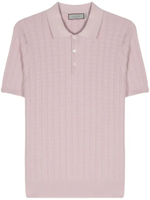 Canali knitted polo shirt
