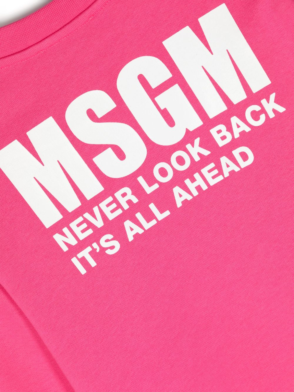 MSGM Kids Katoenen sweater met logoprint Roze