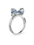 Officina Bernardi 18kt white gold Empire sapphire ring - Silver