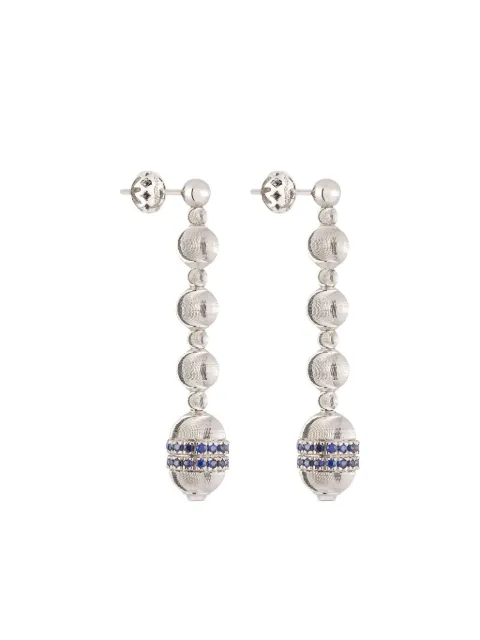 Officina Bernardi 18kt white gold Empire sapphire earrings