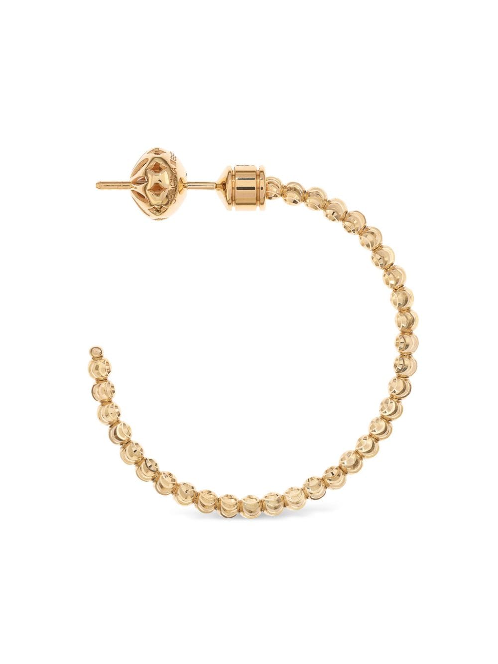 Image 2 of Officina Bernardi 18kt yellow gold Moon diamond hoop earrings