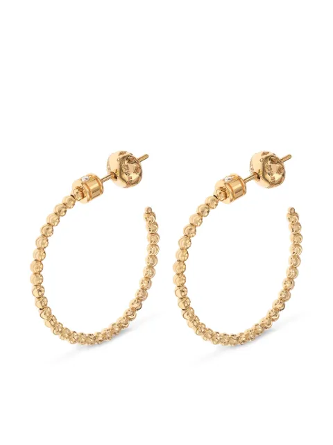 Officina Bernardi 18kt yellow gold Moon diamond hoop earrings