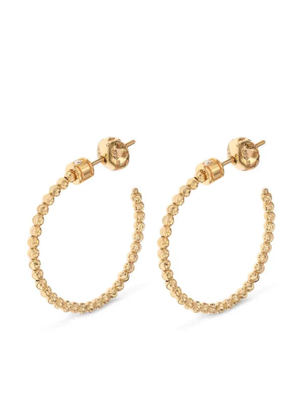 Gold moon hot sale hoop earrings