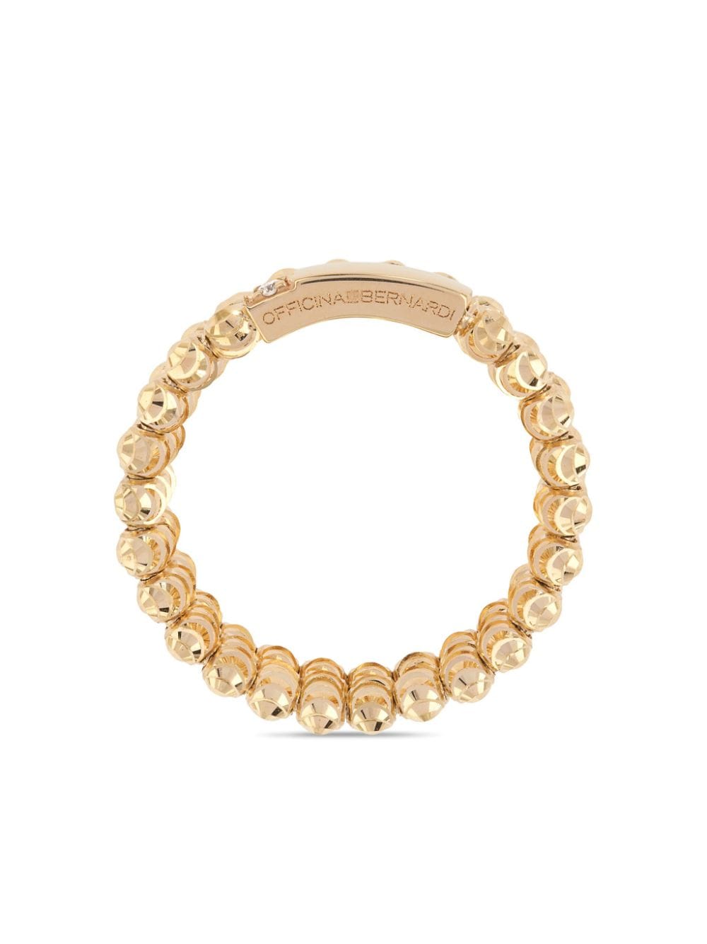 Shop Officina Bernardi 18kt Yellow Gold Moon Diamond Ring