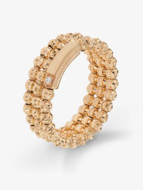 Officina Bernardi 18kt yellow gold Moon diamond ring