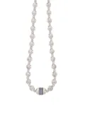 Officina Bernardi 18kt white gold Empire sapphire necklace - Silver