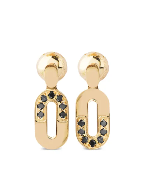 Officina Bernardi 18kt yellow gold Dea diamond drop earrings