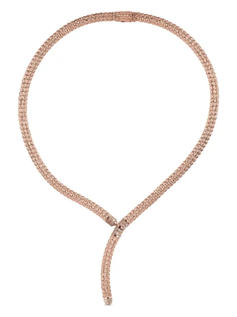 Officina Bernardi 18kt rose gold Enigma Y diamond necklace