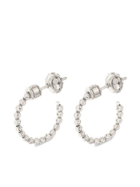 Officina Bernardi 18kt white gold Moon diamond hoop earrings