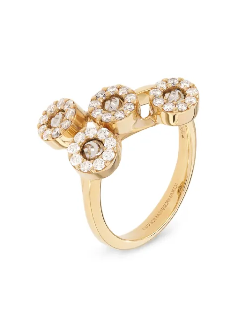 Officina Bernardi 18kt yellow gold Grace Moon diamond ring