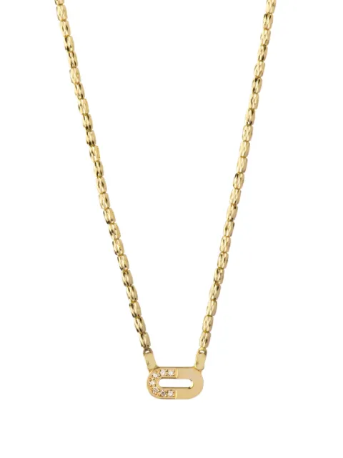 Officina Bernardi 18kt yellow gold Dea diamond necklace