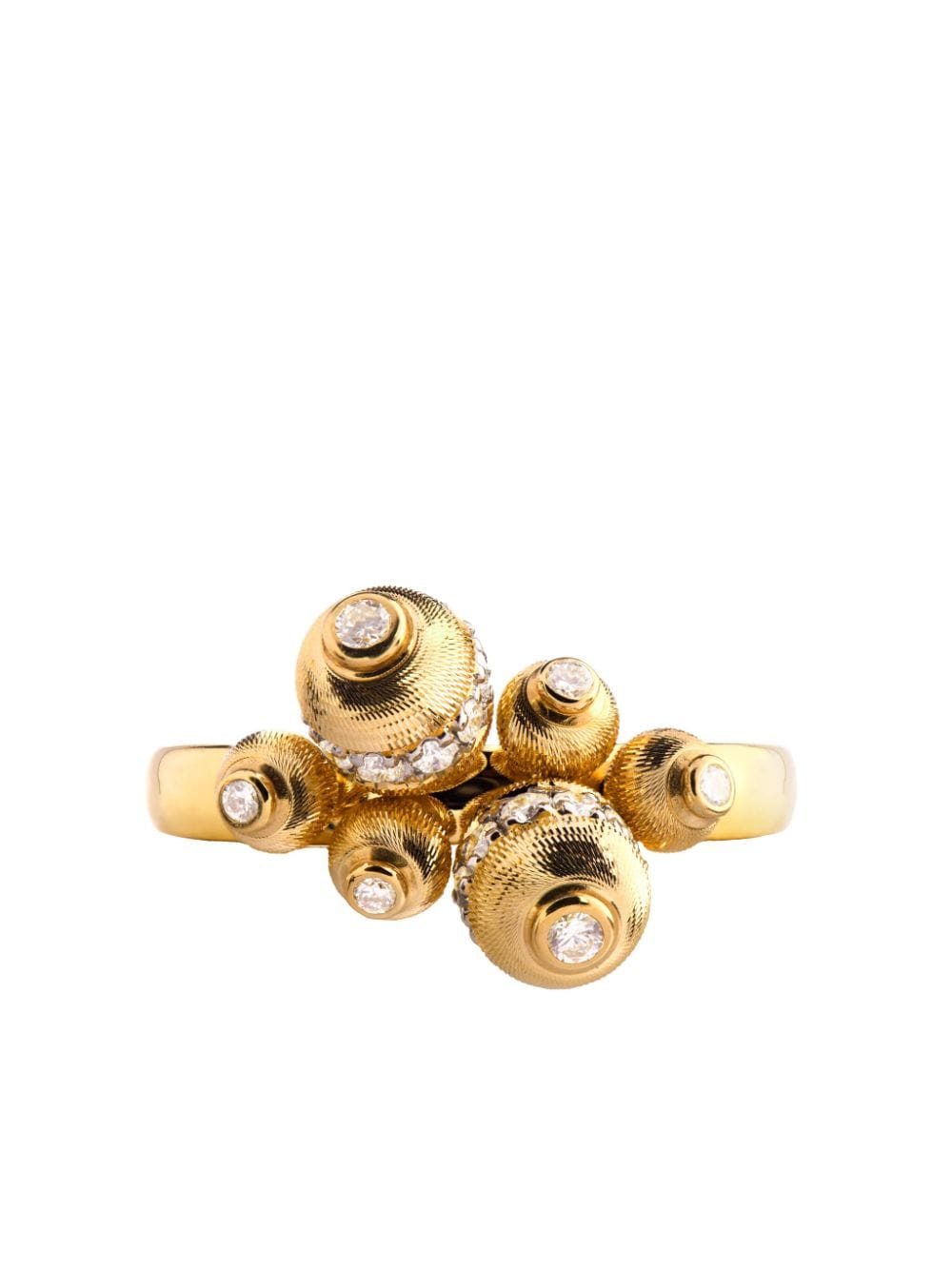 Shop Officina Bernardi 18kt Yellow Gold Empire Diamond Ring