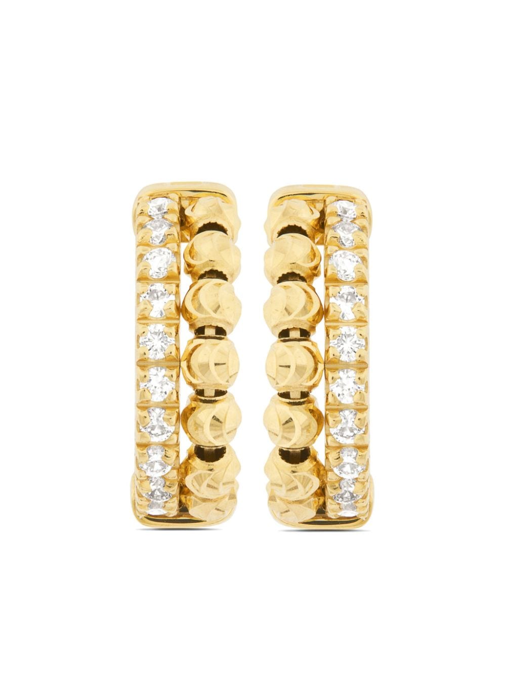 Officina Bernardi 18kt Yellow Gold Moon Eden Diamond Earrings
