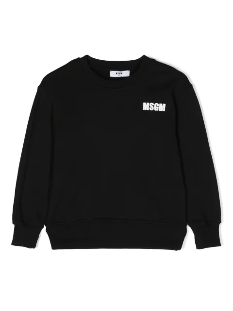 MSGM Kids logo-print cotton sweatshirt