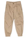 Versace Kids tapered cargo trousers - Neutrals