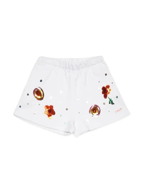 Marni Kids sequinned fleece shorts