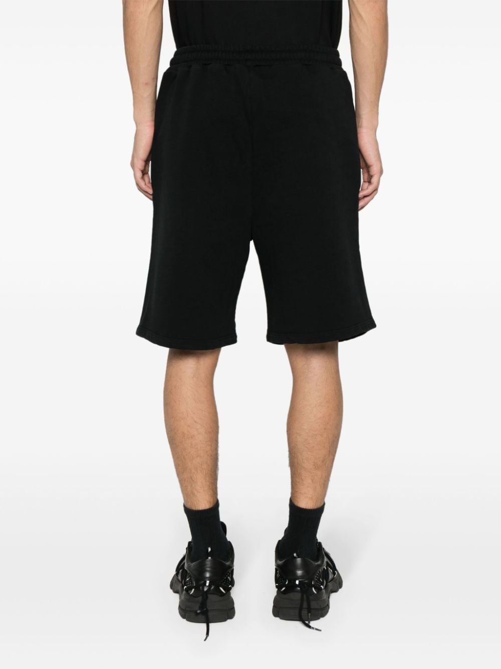 BARROW Shorts met logoprint Zwart