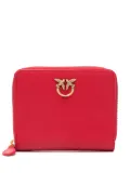 PINKO logo-plaque leather wallet - Red