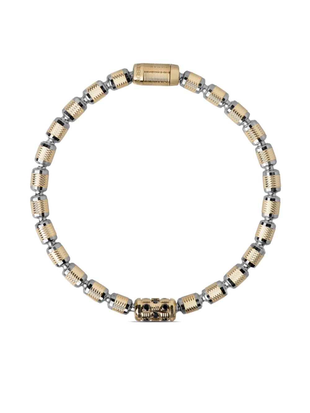 Shop Officina Bernardi 18kt Yellow And White Gold Lumen Diamond Bracelet