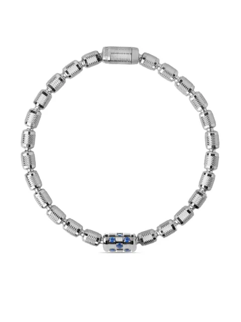 Officina Bernardi 18kt white gold Lumen sapphire and diamond bracelet
