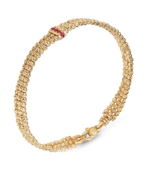 Officina Bernardi Bracciale in oro giallo 18 carati con rubini