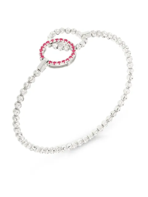 Officina Bernardi 18kt Moon Eden Weißgoldarmband mit Rubin