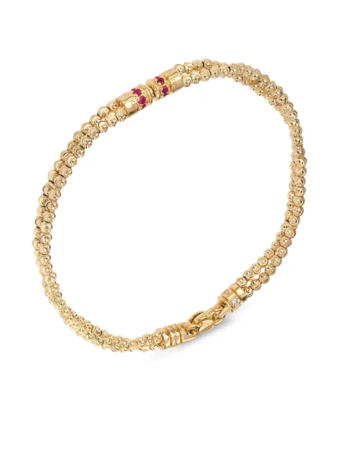 Officina Bernardi 18kt yellow gold Moon ruby bracelet