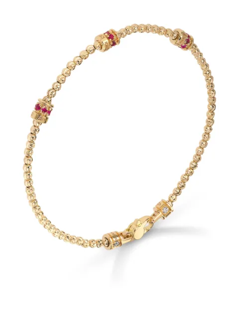 Officina Bernardi 18kt yellow gold Moon ruby bracelet