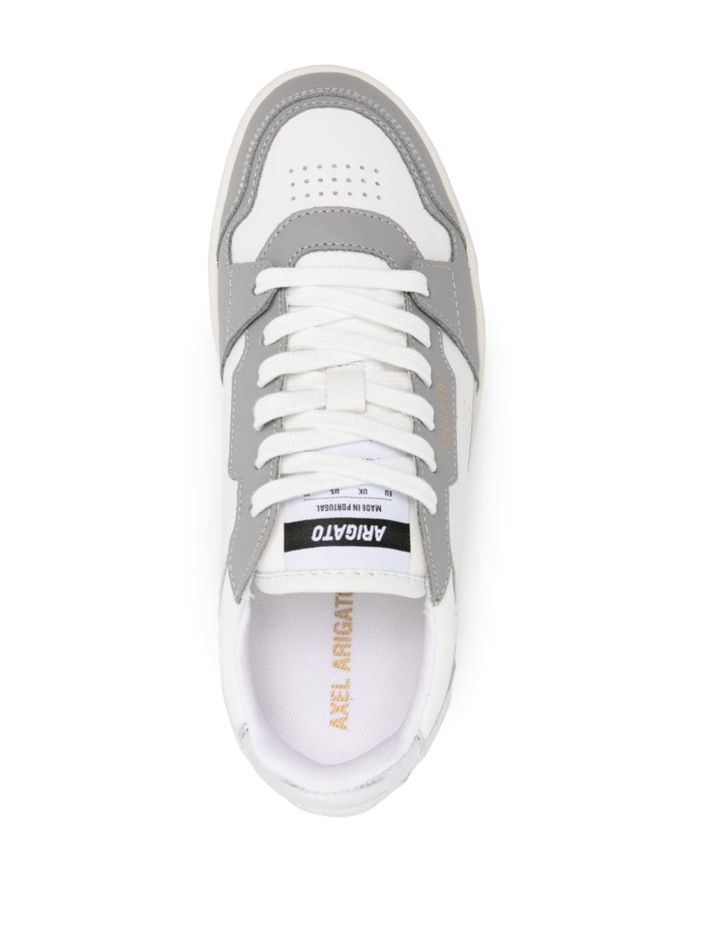 Shop Axel Arigato Dice Lo Leather Sneakers In White