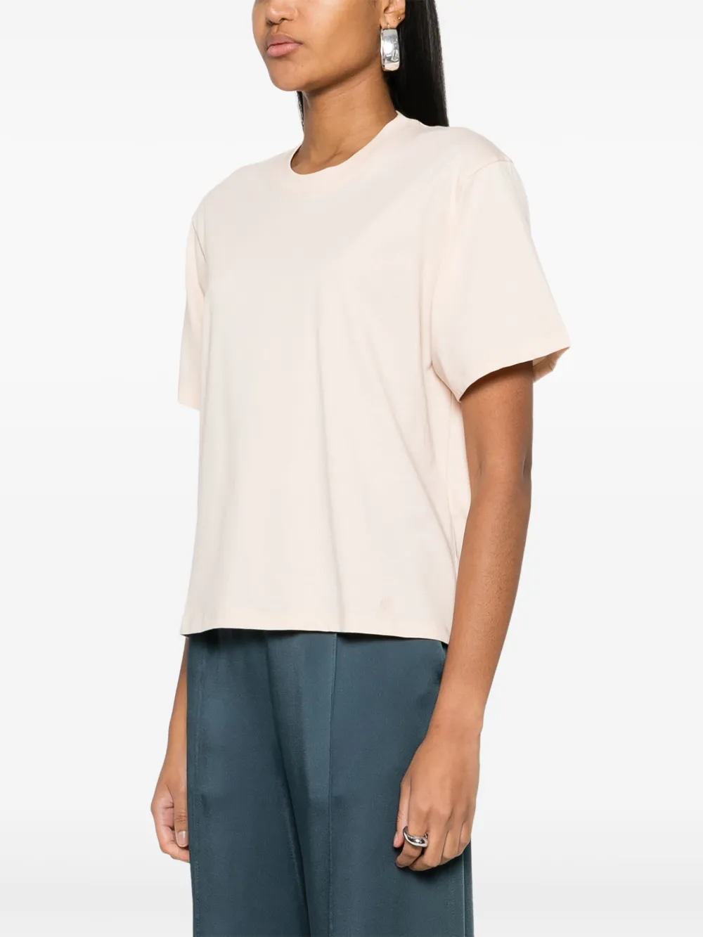 LouLou de Saison T-shirt met logoprint Roze
