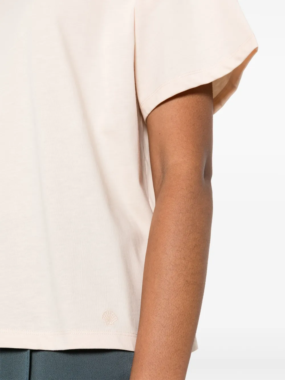 LouLou de Saison T-shirt met logoprint Roze