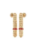 Officina Bernardi 18kt yellow gold Enigma ruby drop earrings